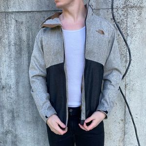 Brown north face full zip jacket